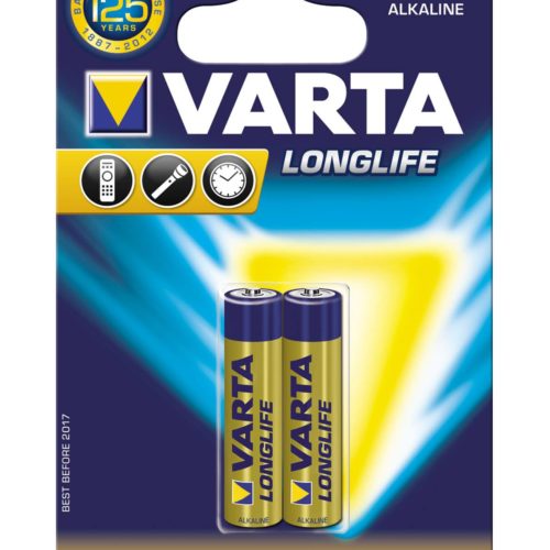 Varta 4103 συσκ. 2 AΛΚΑΛΙΚΗ LONGLIFE AAA