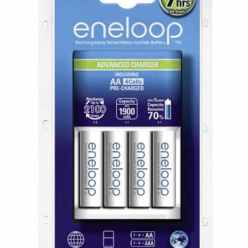 Panasonic Eneloop AA 1900mAh (4τμχ) with Advanced Charger BQ-CC17