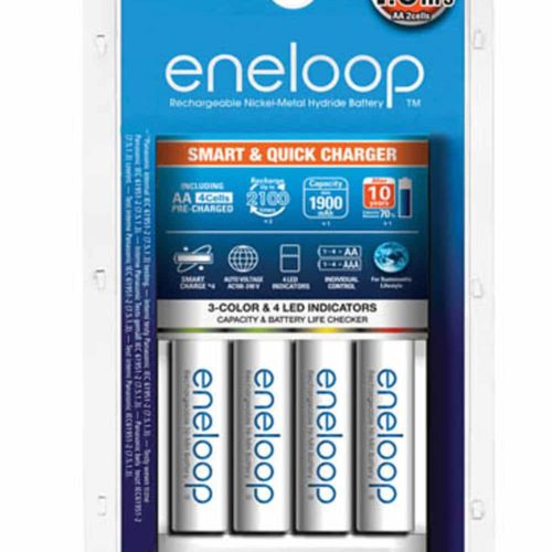 Panasonic Eneloop AA 1900mAh (4τμχ) with Smart Quick Charger BQ-CC55E