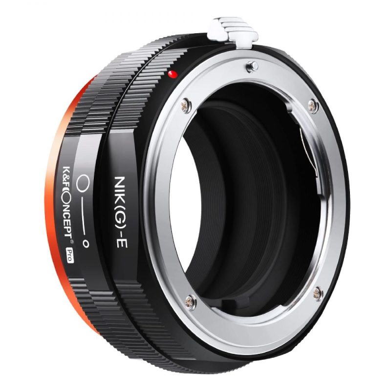 K&F Concept M18105 NIK(G)-NEX PRO Anti-reflection Coating Lens Adapter (Orange) KF06.438