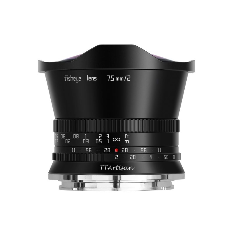 TTArtisan 7.5mm f/2 Fisheye Lens For Fujifilm X (Black) - Image 2