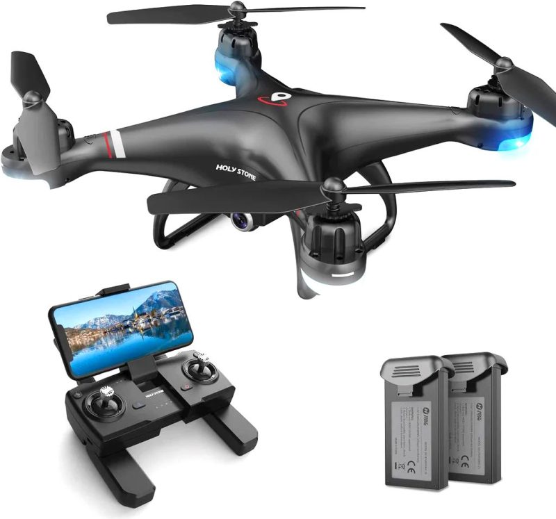 Holy Stone HS110G FPV Drone Full HD 1080p Camera and GPS With 2 Batteries