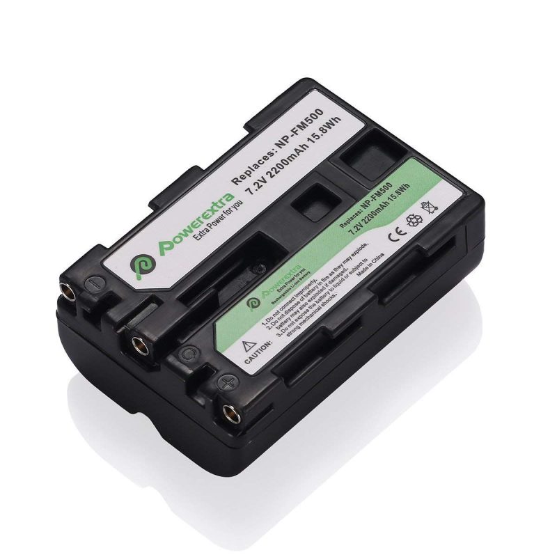 Powerextra SN-FM500 Replacement Battery For Sony NP-FM500 2200mAh Li-ion