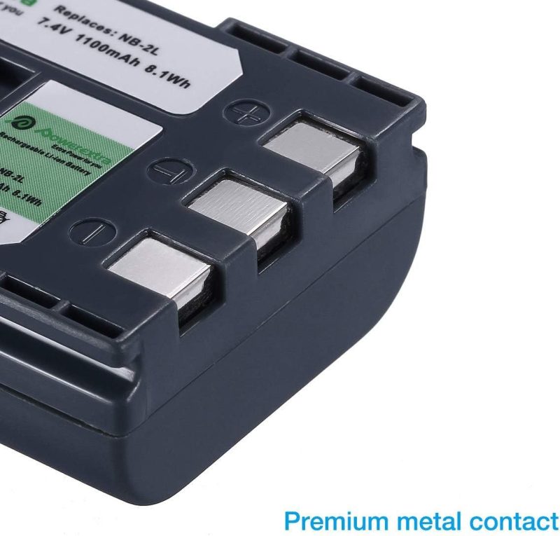 Powerextra CN-NB2L Μπαταρία συμβατή με Canon NB-2L 1100mAh Li-ion - Image 2
