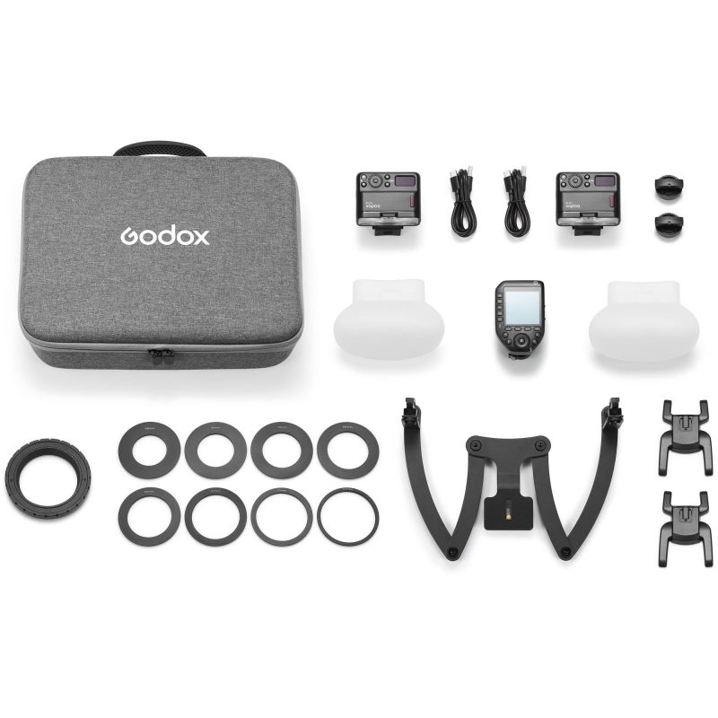 Godox MF12-DK2 - Οδοντιατρικό Macro Flash 2-Light Kit με Dental Bracket για Sony Μηχανές
