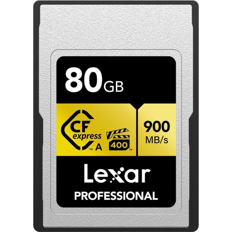 Lexar® 80GB Professional CFexpress™ Type-A card Gold, up to 900MB/s read 800MB/s write