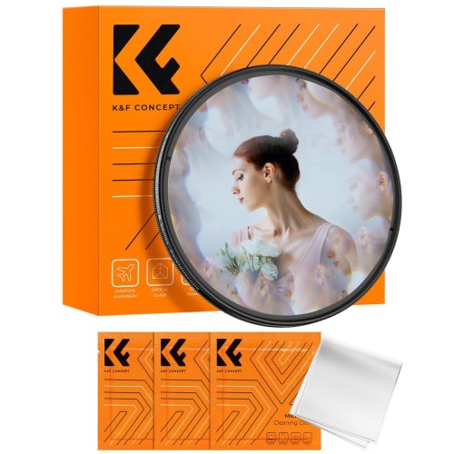 K&F Concept 77mm Kaleidoscope Lens Filter with 3pcs Cleaning Cloths Nano B Series