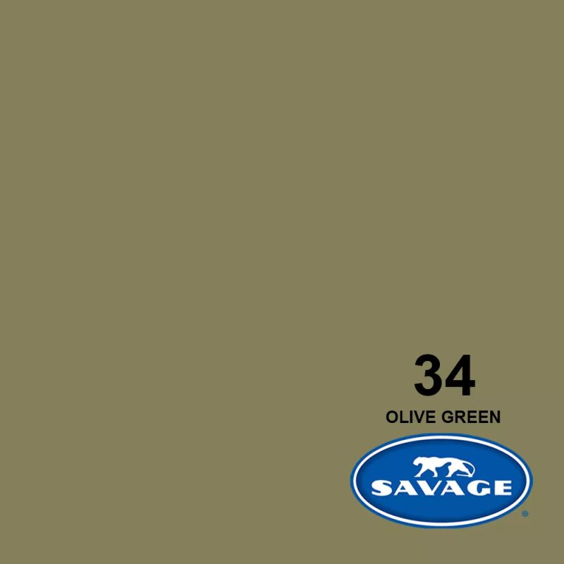 Savage 34-12 – Χάρτινο Φόντο 2.72x11m 34 Olive Green - Image 2