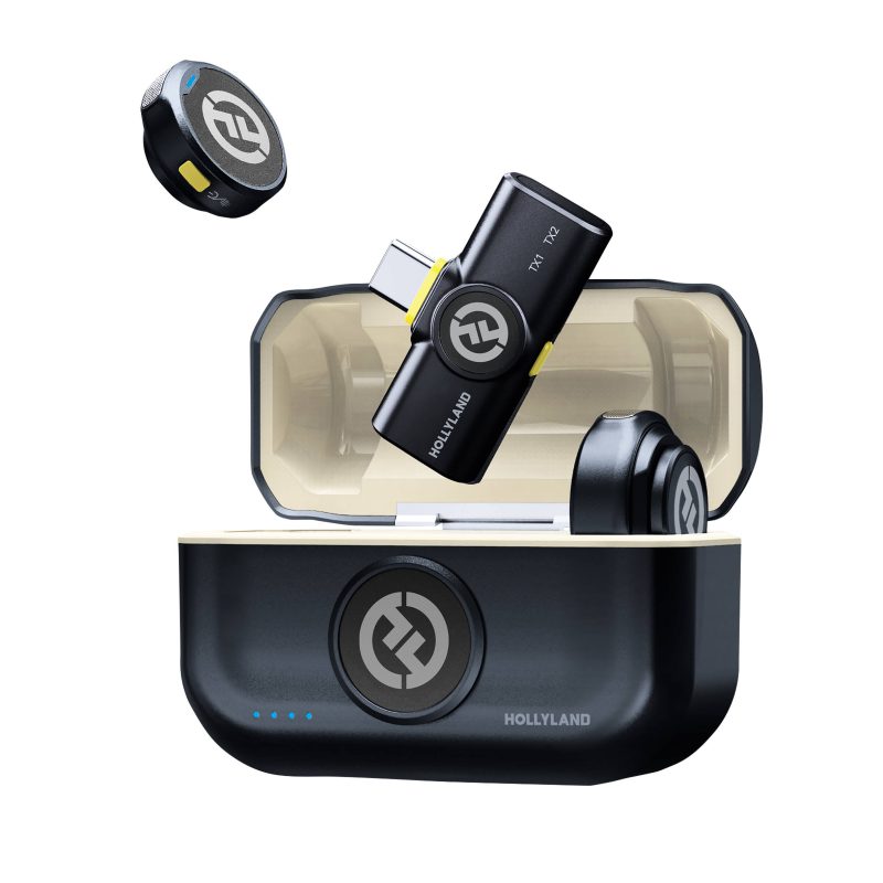 Hollyland LARK M2 USB-C Μαύρο – Ψηφιακό 2.4Ghz Σύστημα Ασύρματης Μετάδοσης Ήχου