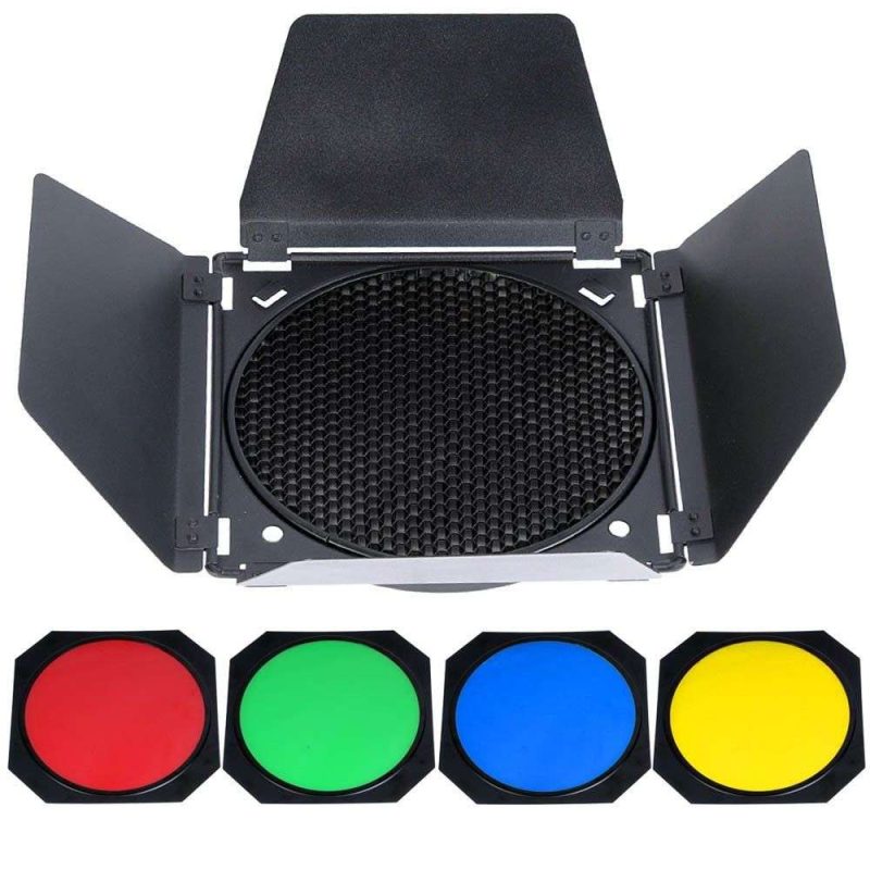Godox BD-04 - Πτερύγια με Grid και φιλτρα για ADR6 - Image 6
