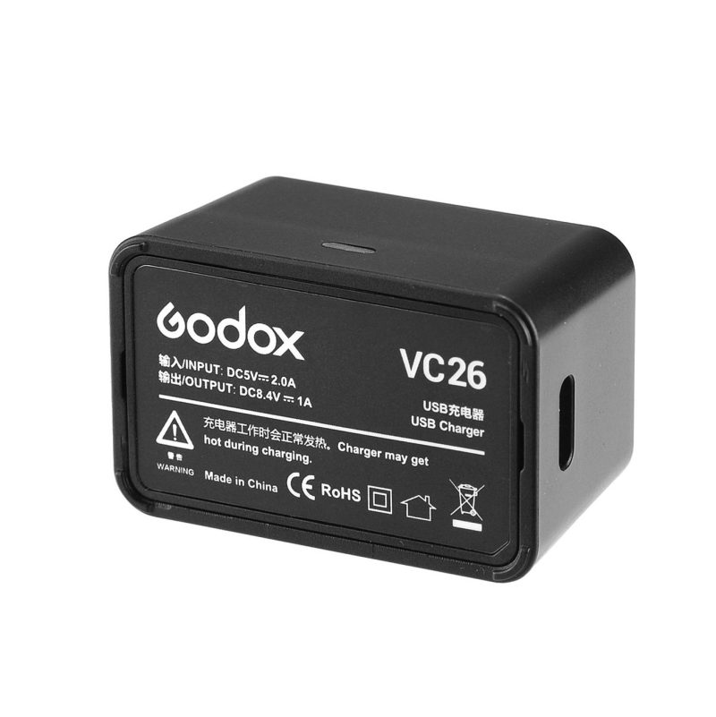 Godox VC26 - Ανταλλακτικός φορτιστής μπαταρίας VB26 (για V1, AD100) - Image 2