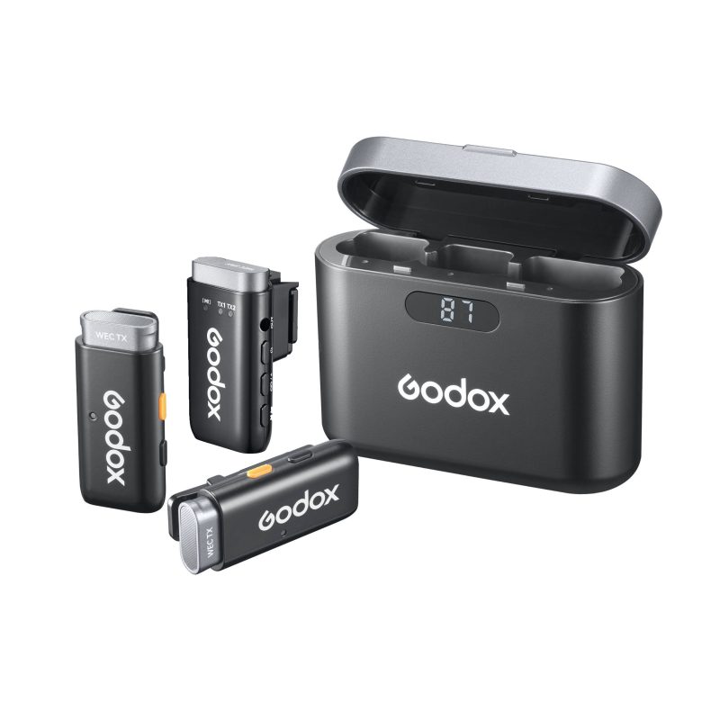 Godox WEC-S KIT 2 - Ψηφιακό 2.4Ghz Σύστημα Ασύρματης Μετάδοσης Ήχου (2Tx + 1Rx) για Sony Μηχανές