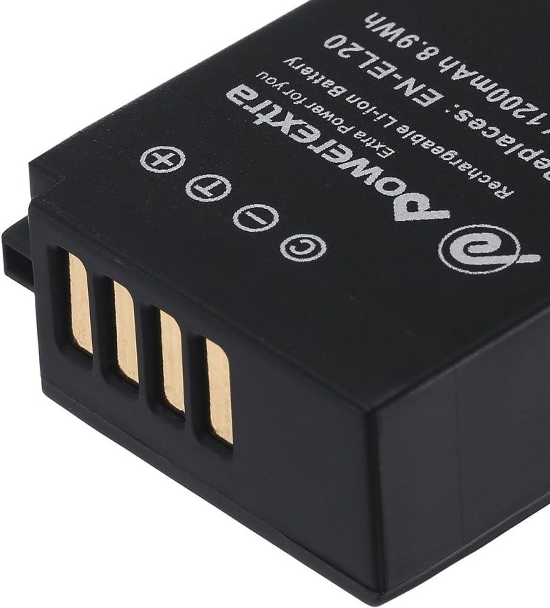 Powerextra NK-ENEL20 Μπαταρία συμβατή με Nikon EL-EL20 1200mAh Li-ion - Image 2