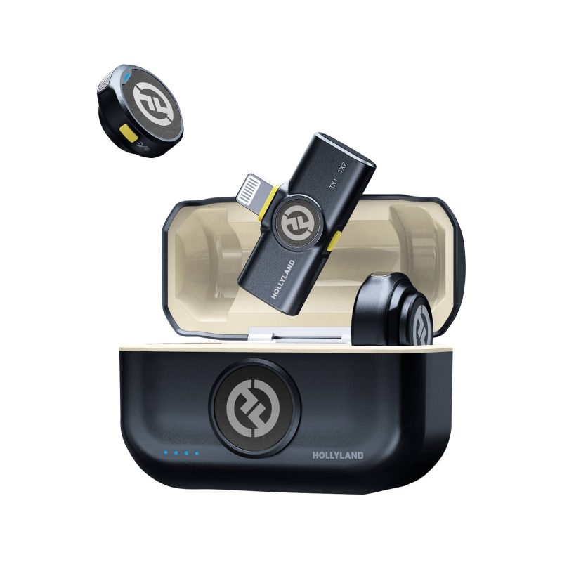 Hollyland LARK M2 Lightning Connector Μαύρο – Ψηφιακό 2.4Ghz Σύστημα Ασύρματης Μετάδοσης Ήχου