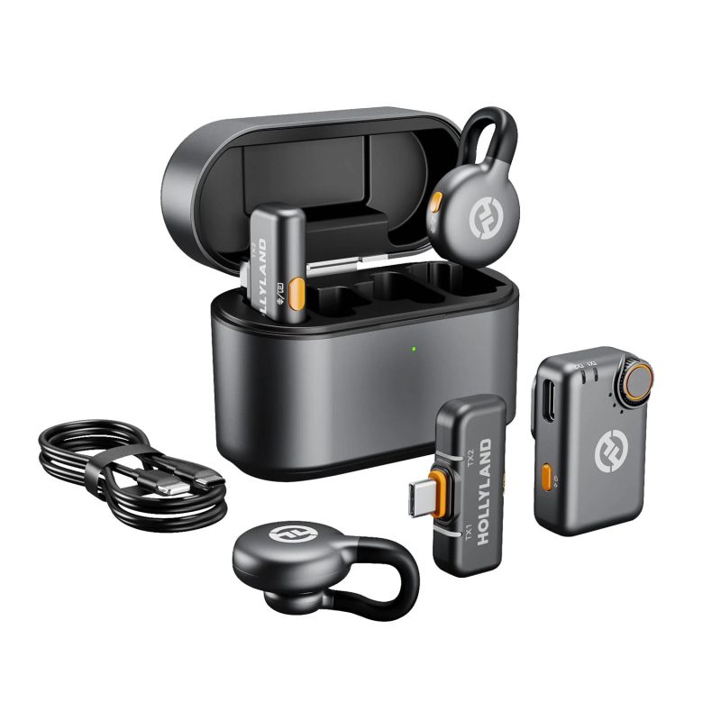 Hollyland LARK M2S Combo – Ψηφιακό 2.4Ghz Σύστημα Ασύρματης Μετάδοσης Ήχου