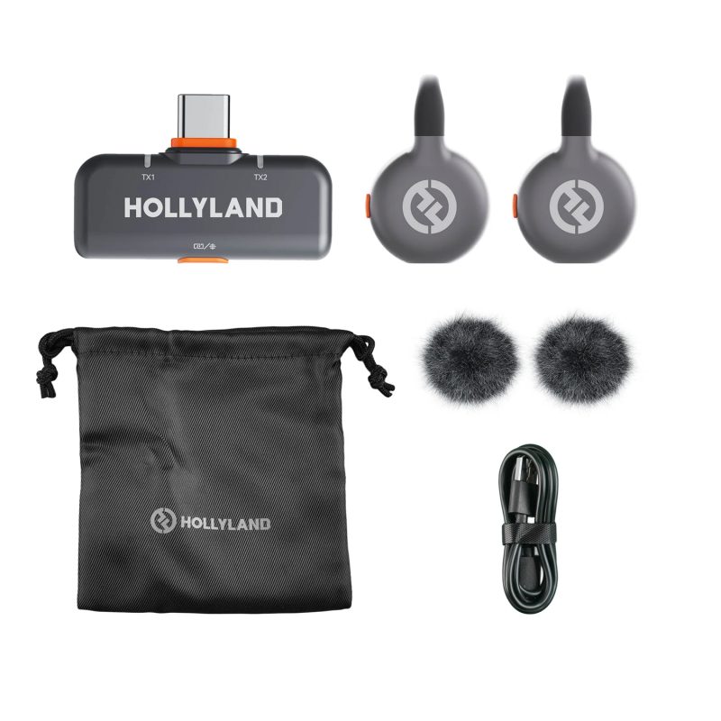 Hollyland LARK M2S USB-C – Ψηφιακό 2.4Ghz Σύστημα Ασύρματης Μετάδοσης Ήχου - Image 2