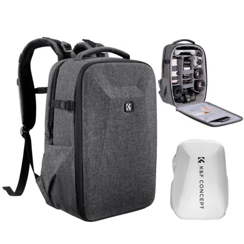 K&F Concept KF13.134V4 Hardshell Camera Backpack 22L Grey