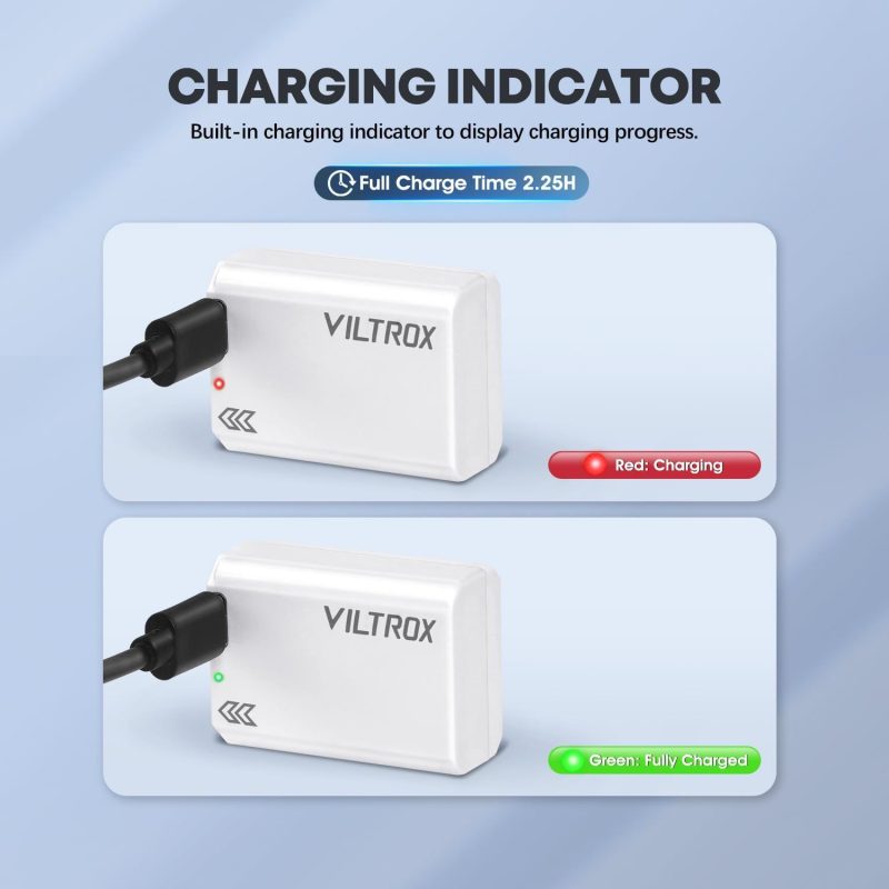 Viltrox TNP-FW50 1030mAh Battery With Type-C Fast Charging, Compatible with Sony - Image 2