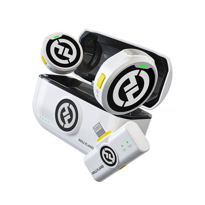 Hollyland LARK M2 Lightning Connector Λευκό – Ψηφιακό 2.4Ghz Σύστημα Ασύρματης Μετάδοσης Ήχου