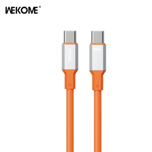 Καλώδιο Φόρτισης  WK WDC-17 USB-C σε USB-C 100W 1.2m Πορτοκαλί