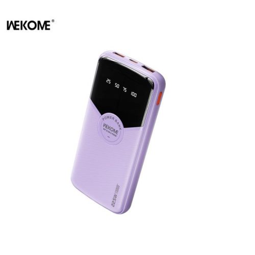 Power Bank 10000mAh PD 22,5W WK WP-43 2 Θέσεων Μωβ