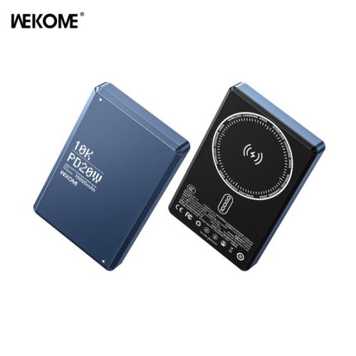 Power Bank 10000mAh PD 20W WK WP-79 , με Ασύρματη Φόρτιση Magnetic, 1 Θέσης Μπλέ