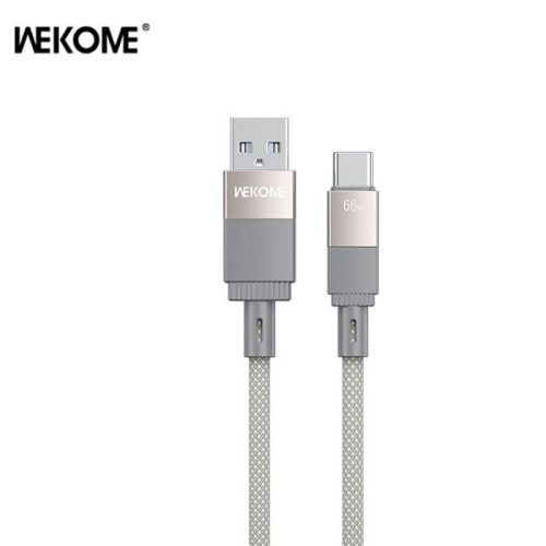 Καλώδιο Φόρτισης WK WDC-45 USB σε USB-C 66W 1m Γκρι