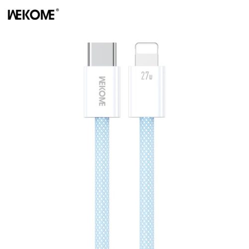 Καλώδιο Φόρτισης WK WDC-21 USB-C σε Lightning PD 27W 1m Μπλέ