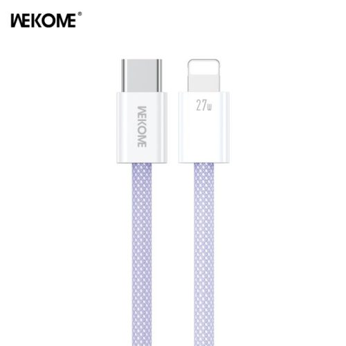 Καλώδιο Φόρτισης WK WDC-21 USB-C σε Lightning PD 27W 1m Μώβ