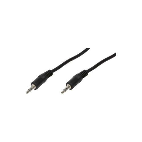 Καλώδιο Ήχου 3.5mm M/M LogiLink CA1048 0.2m Μαύρο