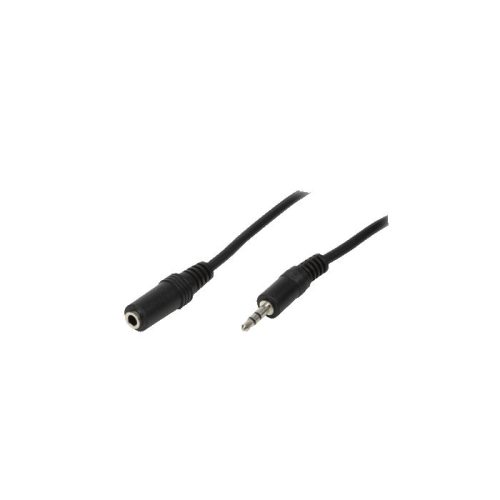 Καλώδιο Ήχου 3.5mm M/F LogiLink CA1054 3m Μαύρο