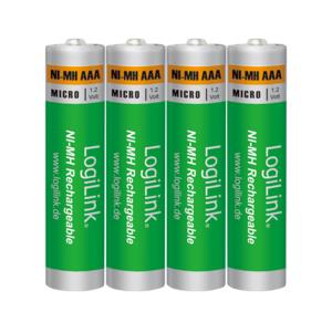 Μπαταρίες Επαναφορτιζόμενες ΑΑΑ 1.2V LogiLink LR03RB4 (4τμχ)