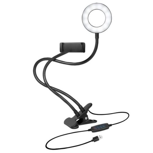 Ring Light 8.5cm με Κλίπ LogiLink AA0150, για Smartphone