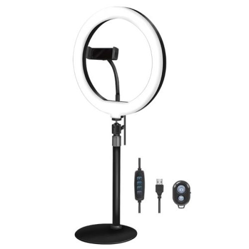 Ring Light 25cm με Βάση LogiLink AA0152 και Τηλεχειριστήριο, για Smartphone
