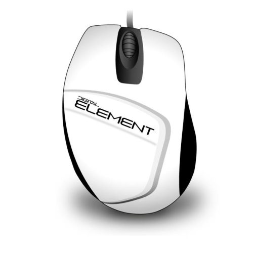 Ενσύρματο Ποντίκι Element MS-30W Λευκό