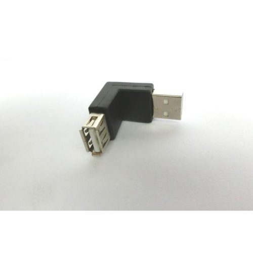 Αντάπτορας USB 2.0 M/F 90 Μοιρών Aculine AD-038