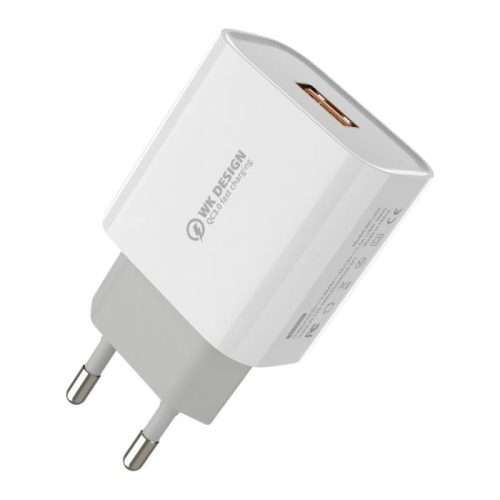 Φορτιστής Σπιτιού 18W WK WP-U57, με καλώδιο USB Λευκό