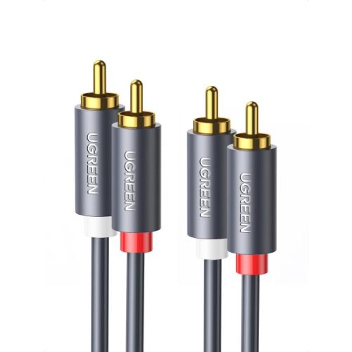 Καλώδιο Ήχου 2xRCA M/M UGREEN AV104 30747 1m Μαύρο