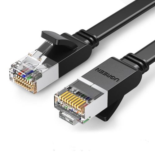 Καλώδιο Δικτύου UTP CAT6 UGREEN NW101 50183 0.5m Flat Pure Cooper Μαύρο