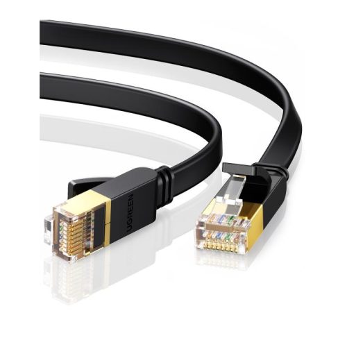 Καλώδιο Δικτύου U/FTP CAT7 UGREEN NW106 11263 5m Flat Pure Cooper Μαύρο