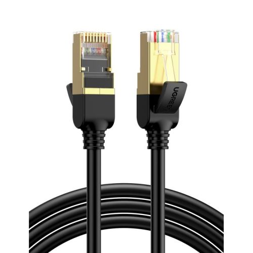 Καλώδιο Δικτύου F/FTP CAT7 UGREEN NW107 11229 0.5m Pure Cooper Μαύρο