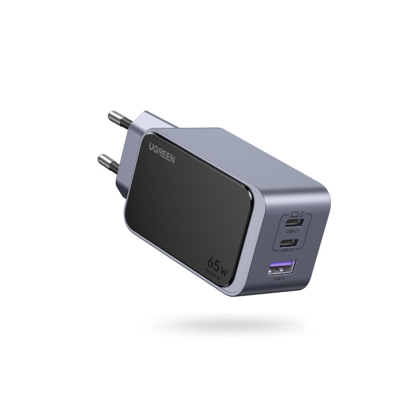Φορτιστής Σπιτιού GaN PD 65W UGREEN  X553 35042 3 Θέσεων Γκρί - Image 2