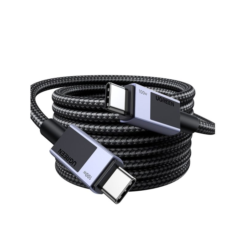 Καλώδιο Φόρτισης UGREEN 45065 USB-C σε USB-C PD 100W 3m Γκρί - Image 2