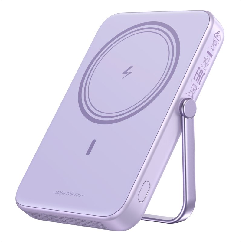 Power Bank 10000mAh PD 20W UGREEN PB572 45328, με Ασύρματη Φόρτιση Magnetic, 1 Θέσης Μωβ - Image 2