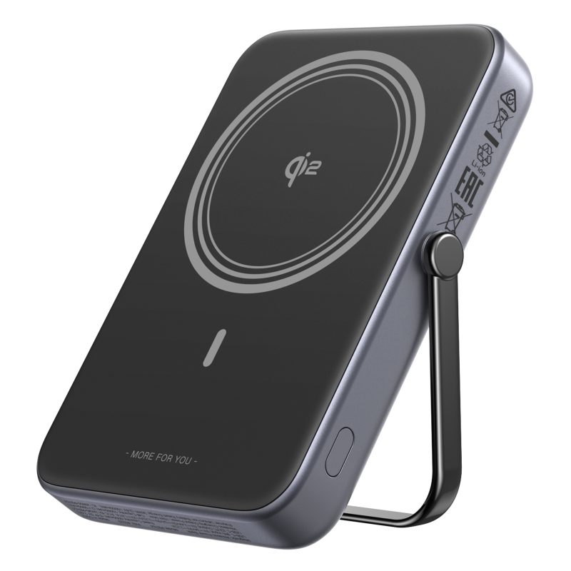 Power Bank 10000mAh PD 20W Qi2 UGREEN PB764 45329, με Ασύρματη Φόρτιση Magnetic, 1 Θέσης Γκρί - Image 2