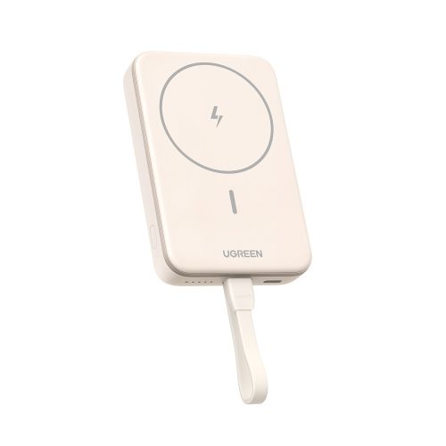 Power Bank 10000mAh PD 20W UGREEN PB760 35341, με Ασύρματη Φόρτιση Magnetic, 1 Θέσης Μπέζ