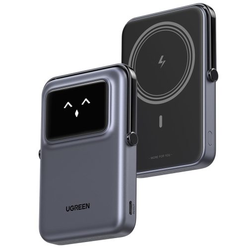 Power Bank 10000mAh PD 20W UGREEN PB572 45327,με Ασύρματη Φόρτιση Magnetic, 1 Θέσης Γκρί