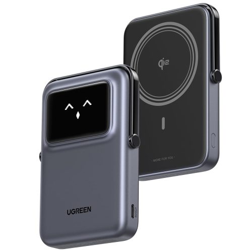 Power Bank 10000mAh PD 20W Qi2 UGREEN PB764 45329, με Ασύρματη Φόρτιση Magnetic, 1 Θέσης Γκρί