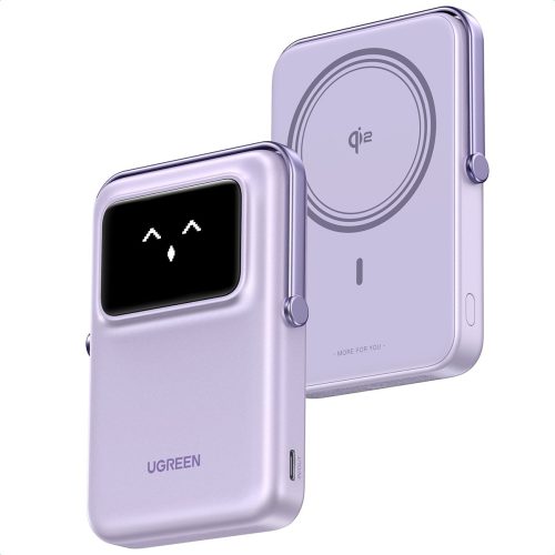 Power Bank 10000mAh PD 20W Qi2 UGREEN PB764 45337, με Ασύρματη Φόρτιση Magnetic, 1 Θέσης Μωβ