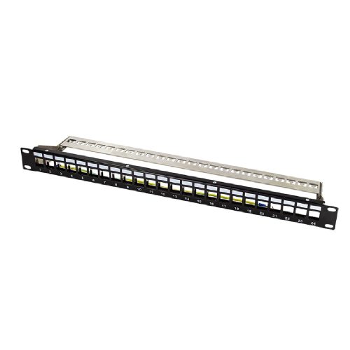 Patch Panel Keystone Jacks Logilink 1U 24 Θέσεων NK4058 19''